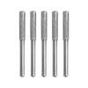 5pcs 4/4.8/5.5mm Diamond Coated Chainsaw Sharpener Stone Cylindrical Burr Polishing Chainsaw File Silver Abrasive Carving