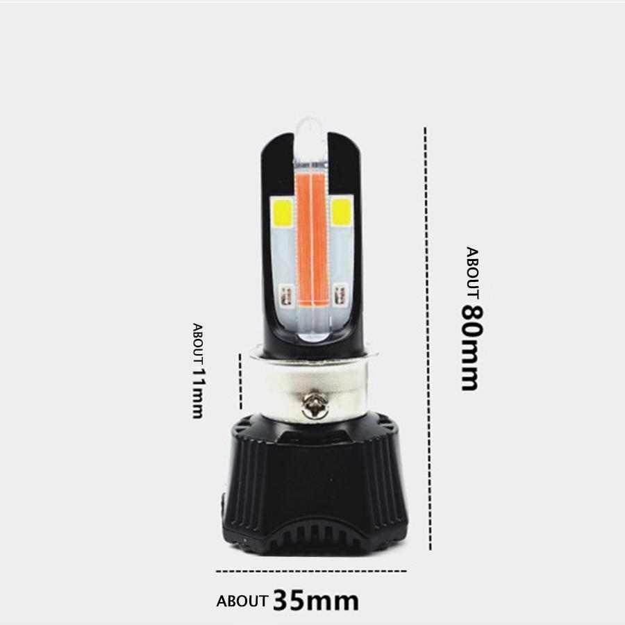 40W 4000LM Motorcycle Daul Color U-shaped LED Head Light Hi/Lo Beam DRL Foglight