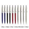 10 Stück/Set Metall-Kugelschreiber Automatischer Kugelschreiber G2 Mine Schwarze Blaue Tinte Für Schule Büro Schreibwaren Schreiben 0,7 mm