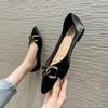Fashion Ballet Flats Women Shoes Pointed Toe Brand Office Ladies Single Shoes Black White Soft Plus Size 42