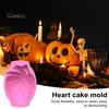 Halloween Silicone Cake Mold Realistic Human Heart Shape Reusable Easy To Clean DIY Baking Tools for Cookies Chocolates