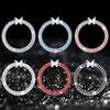 Kristall-Auto-Onekey-Startknopf-Dekorationsring mit Diamant-Strass-Kreis-Start-Stopp-Schalterring Auto-Innenausstattung
