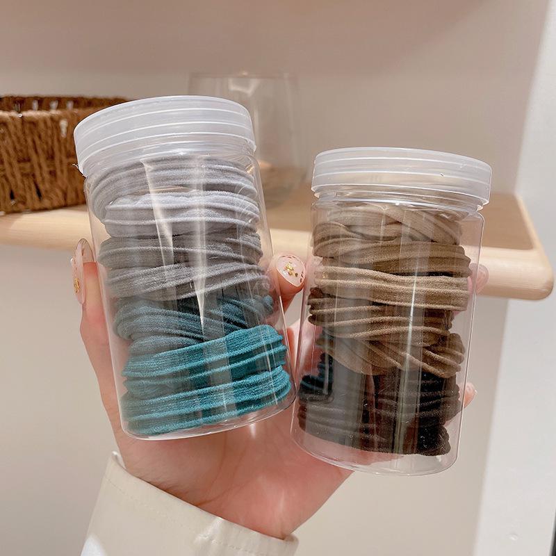 Koreanischer Hochelastischer Nahtloser Haargummi für Frauen - Langlebiger, Einfacher Pferdeschwanzhalter.