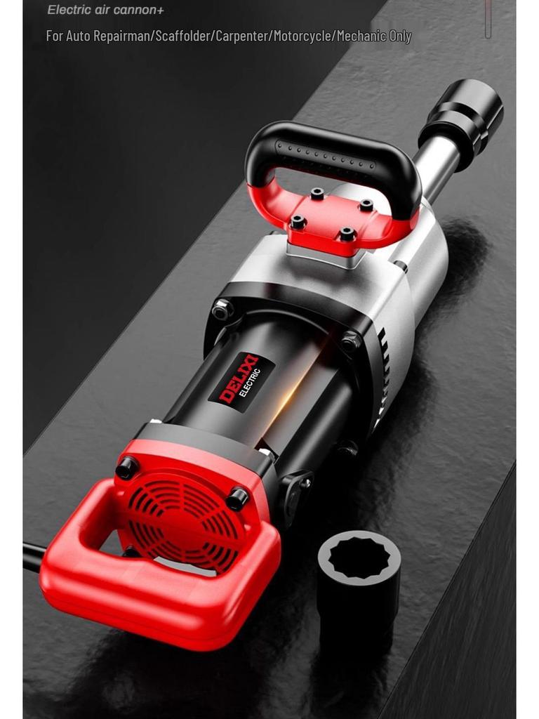 Delixi Electric 220V Heavy-Duty Impact Wrench with High Torque
