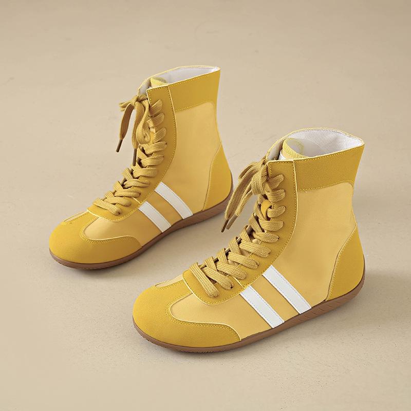 

Ретро женские туфли на скрытой платформе на мягкой подошве, модные универсальные повседневные высокие кеды, крутые ботинки 41