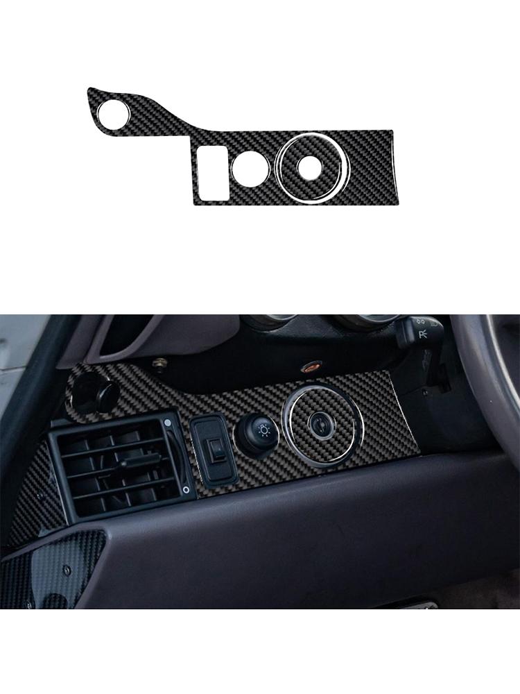 For 1989-1997 Porsche 911 Styling Carbon Fiber Car Interior Dashboard Gear Shift Handbrake Bezel Panel Trim Sticker Accessories