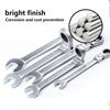 Combination Ratchet Wrench , with Flexible Head, Dual-purpose Ratchet Tool, Ratchet Combination Set 180 Degrees Flexible Open