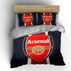 Arsenal Logo Bettwäsche Set Bettwäsche Bettbezug Set Bettbezug Kissenbezüge Heimdekoration (1 * Bettbezug 2 * Kissenbezüge, ohne Bettdecke)