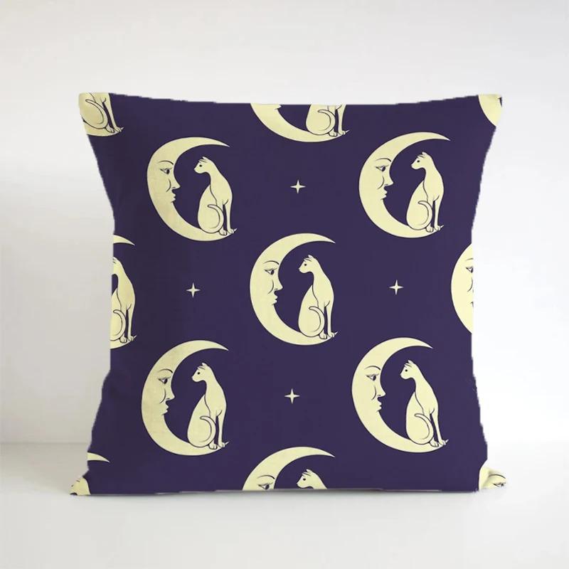 

Роскошный домашний декор Чехол для подушки, автомобиль, гостиная, диван, чехол для подушки, египетский узор с изображением кошки 40x40cm
