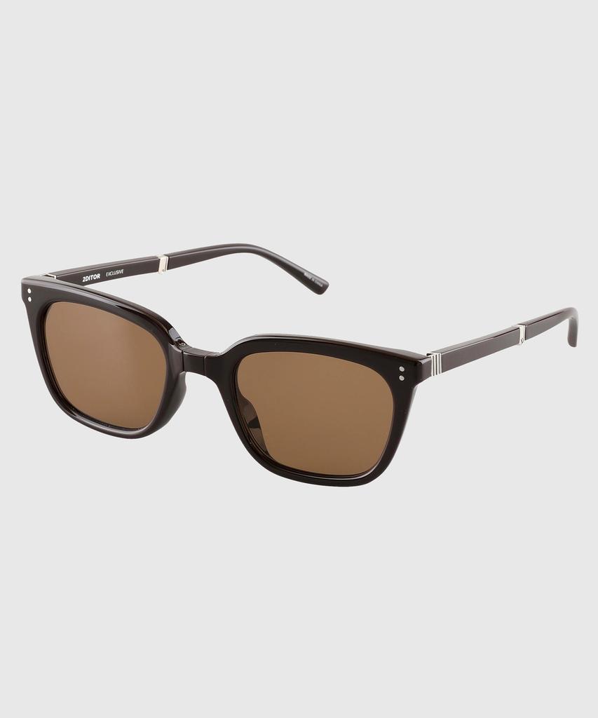 Tuditeo Arc Unisex Oversized Square Retro Foldable Sunglasses C3 Brown