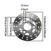 LINGQI RACING 155mm Vorderradbremsscheibe Rotor mit 3 Befestigungsschrauben für Monkey Z50 Bike Z50R Pit Dirt Bike Motorradzubehör