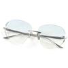Pristine DITA Sunglasses DAHLVIN Two-point Eyewear Silver Mens DTX200 Used