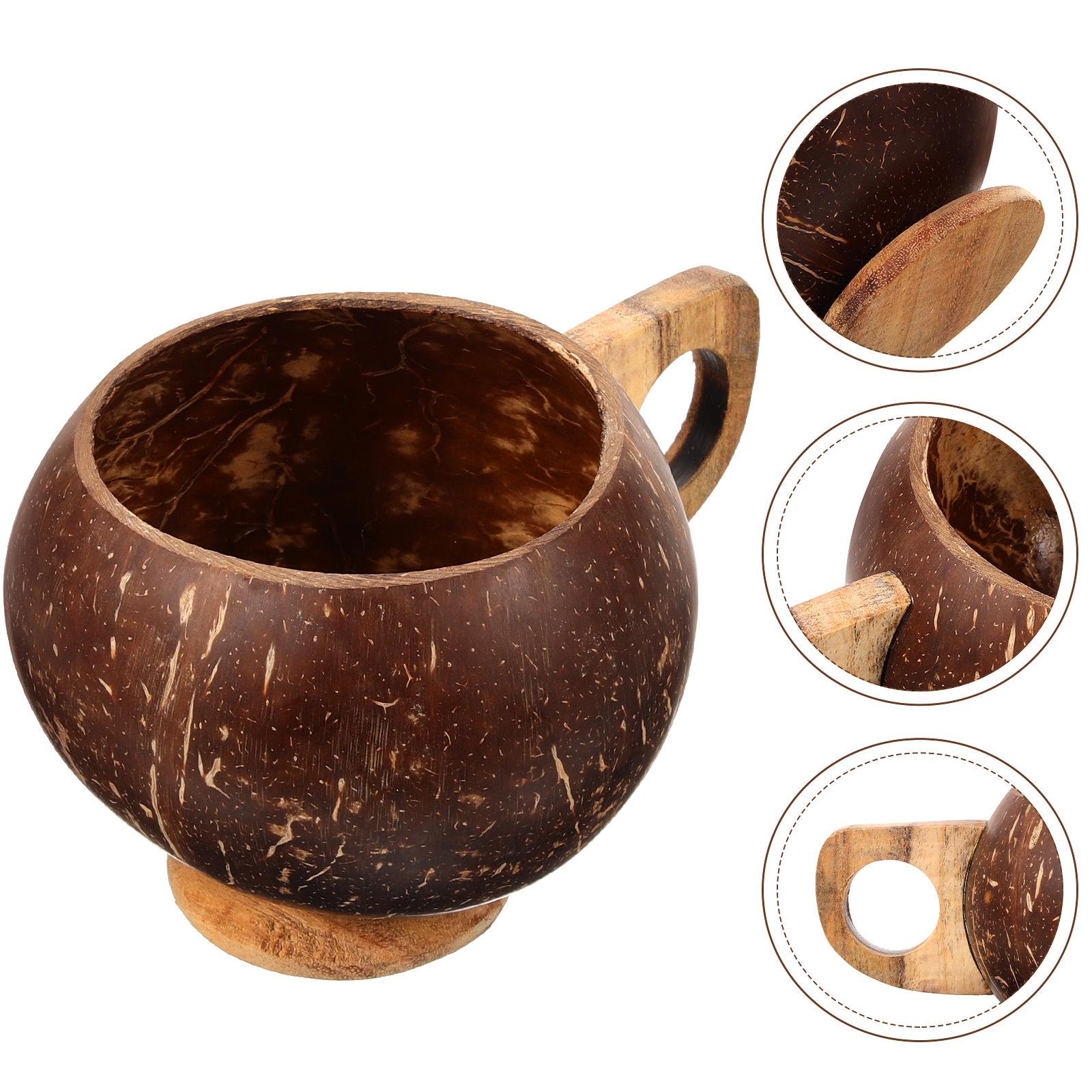 

Coconut Shell Water Cup Tea Cup Coffee Mug Hawaiian Party Style Tea Cup 15.00X11.00X8.50CM