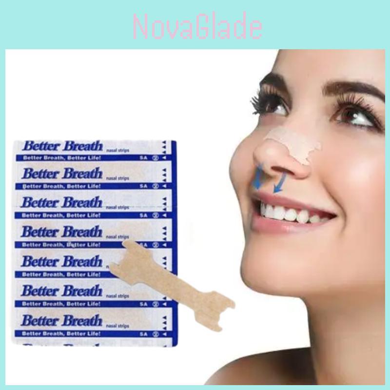 Better Breath Transparent Nostrip Nasal Ventilation Patches For Improved Nasal Airflow And Sleep Quality