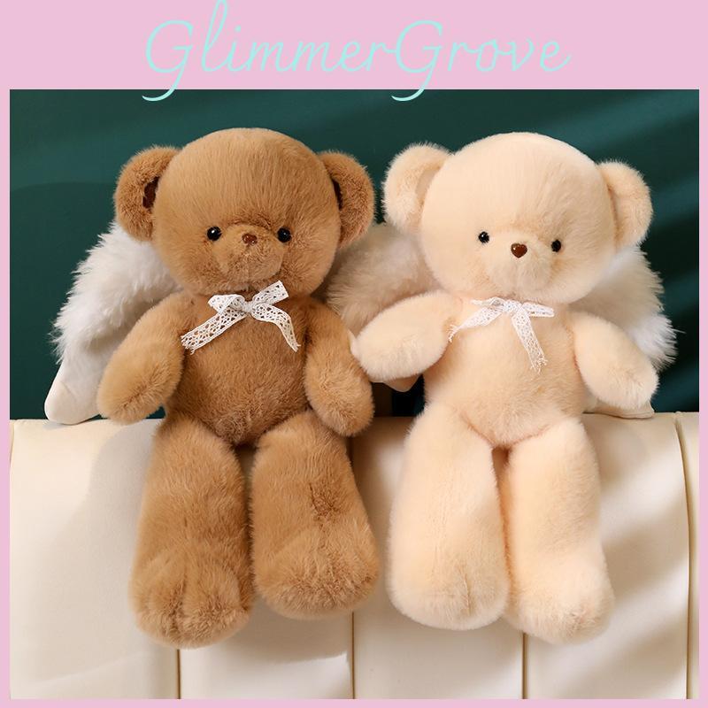 Delightful Angel Bear Plush Doll Cozy Teddy Bear Gift For Children And Babies