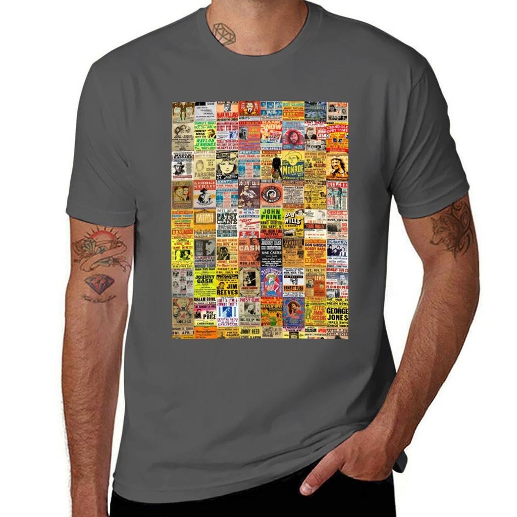 Country Music Posters TShirt Big and Tall Basic Tee Shirt