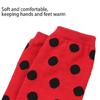 Cosplay Thigh High Long Socks for Women Girl Over Knee Stockings and Arm Warmers Insect Dots Print Costume Accessories