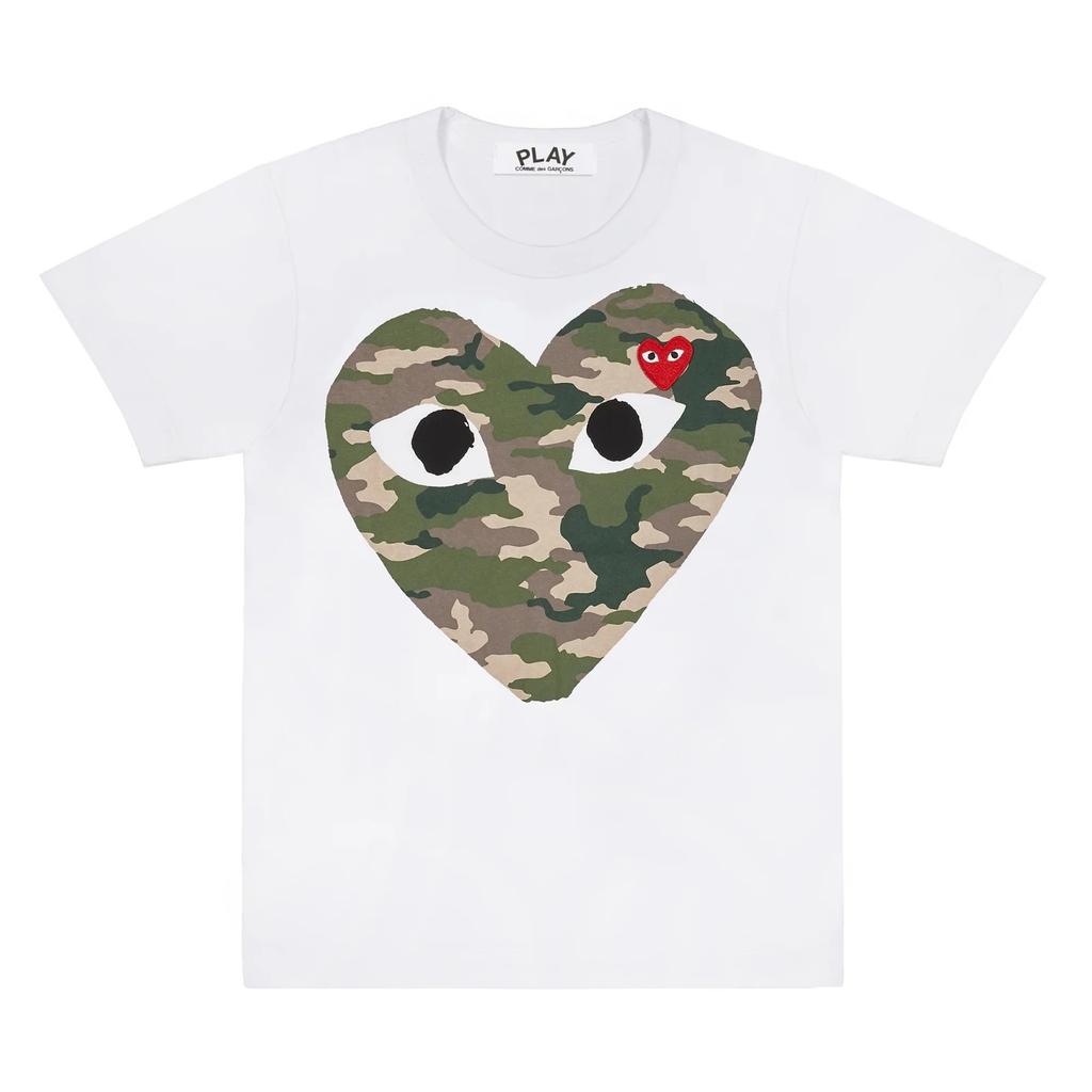 COMME des GARCONS PLAY CDG AX-T242-051 Blanco