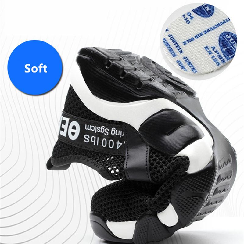 Summer Safety Shoes Breathable Work Shoes Anti Smash Anti Puncture Work Sneakers With Steel Toe Security Shoes Light Work Shoes
