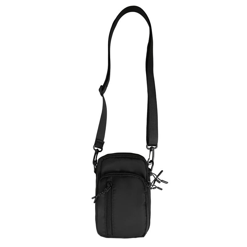 Mobile phone bag female messenger 2025 new mini small bag canvas bag fashion casual vertical shoulder key change
