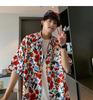 Men's Hawaiian Floral Short-Sleeve Shirt - Trendy, Lightweight, High-End Hong Kong Style Design