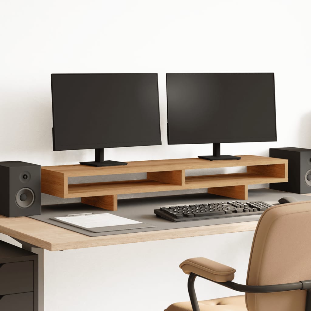 Vidaxl Podstawka Pod Monitor, Dąb Artisian, 100X27X15 Cm