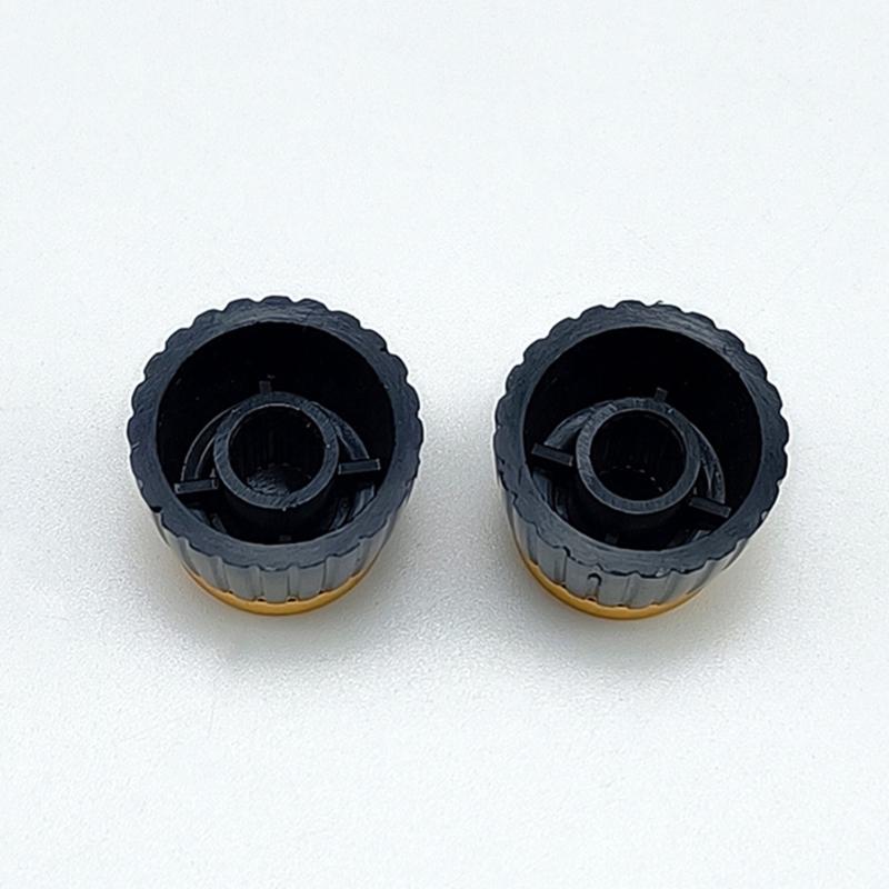 2Pieces Aluminum Reinforced Guitar Volumes Knobs High Accuracy Control Smooth Rotation Suitable for Live Performances