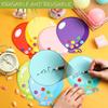 Zonon 45 Pieces Colorful Balloons Cut-Outs Accent Paper Cutout Bulletin Board Classroom Decoration Balloon Name Tag Label for Teacher Back To School