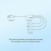 BASEUS Ultra-Fast One-For-Three Fast Charging Cable USB to Micro USB+Lightning+USB-C 3.5A 0.8m