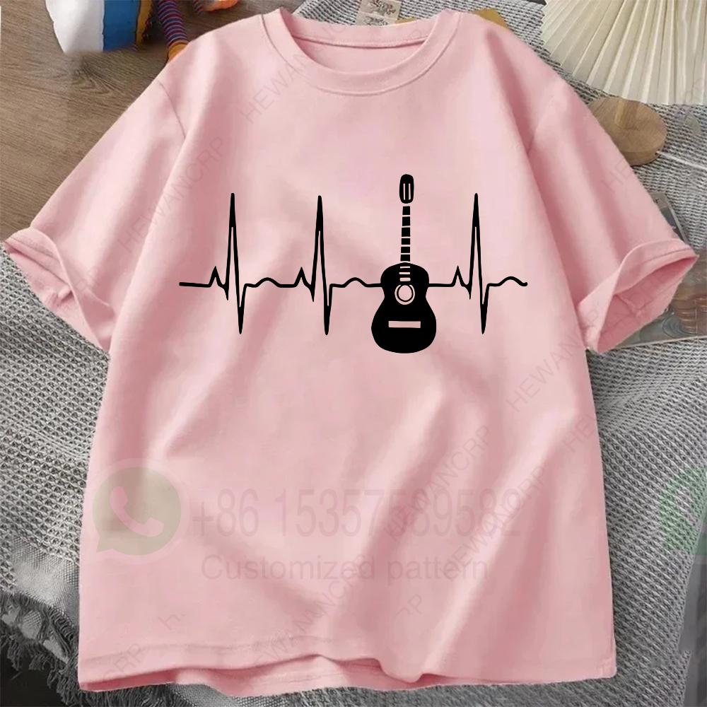 Funny Guitar Graphic Print Men TShirt Cotton Oneck Shortsleeved Tee Tshirts Unisex Casual Daily Life Outdoor TShirt Oversized