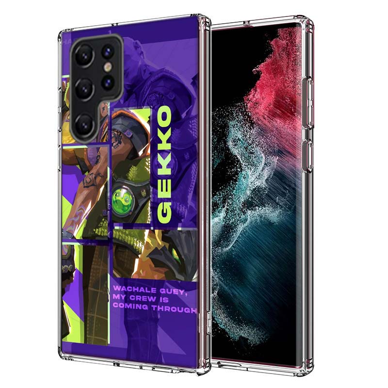 Game Valorant Capa Phone Case For Samsung S26 Ultra S25 Edge Galaxy S23 S21 S20 S24 FE S22 S10 Plus Cover Clear TPU Shell Coque