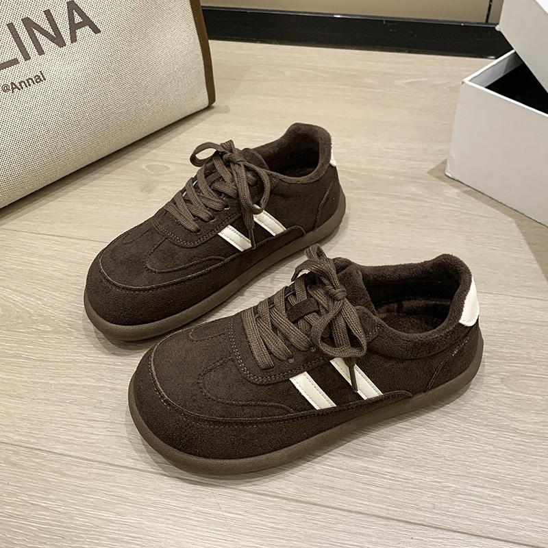 Inner Height Increase German Training Shoes Women's Autumn 2025 New Color Matching Forrest Gump Shoes Sports Lace-up Red Casual Shoes Women's Shoes