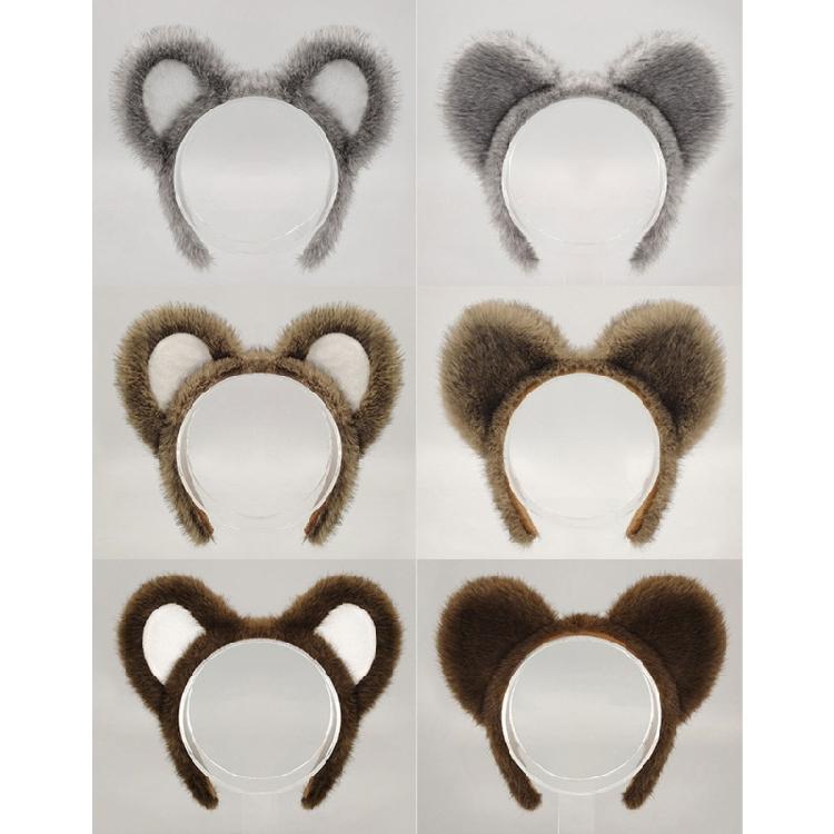 Fun and Safe Plush Animal Ears Headband for Costume Parties Role Playing Soft Wear Adults Comfortable Hairpiece