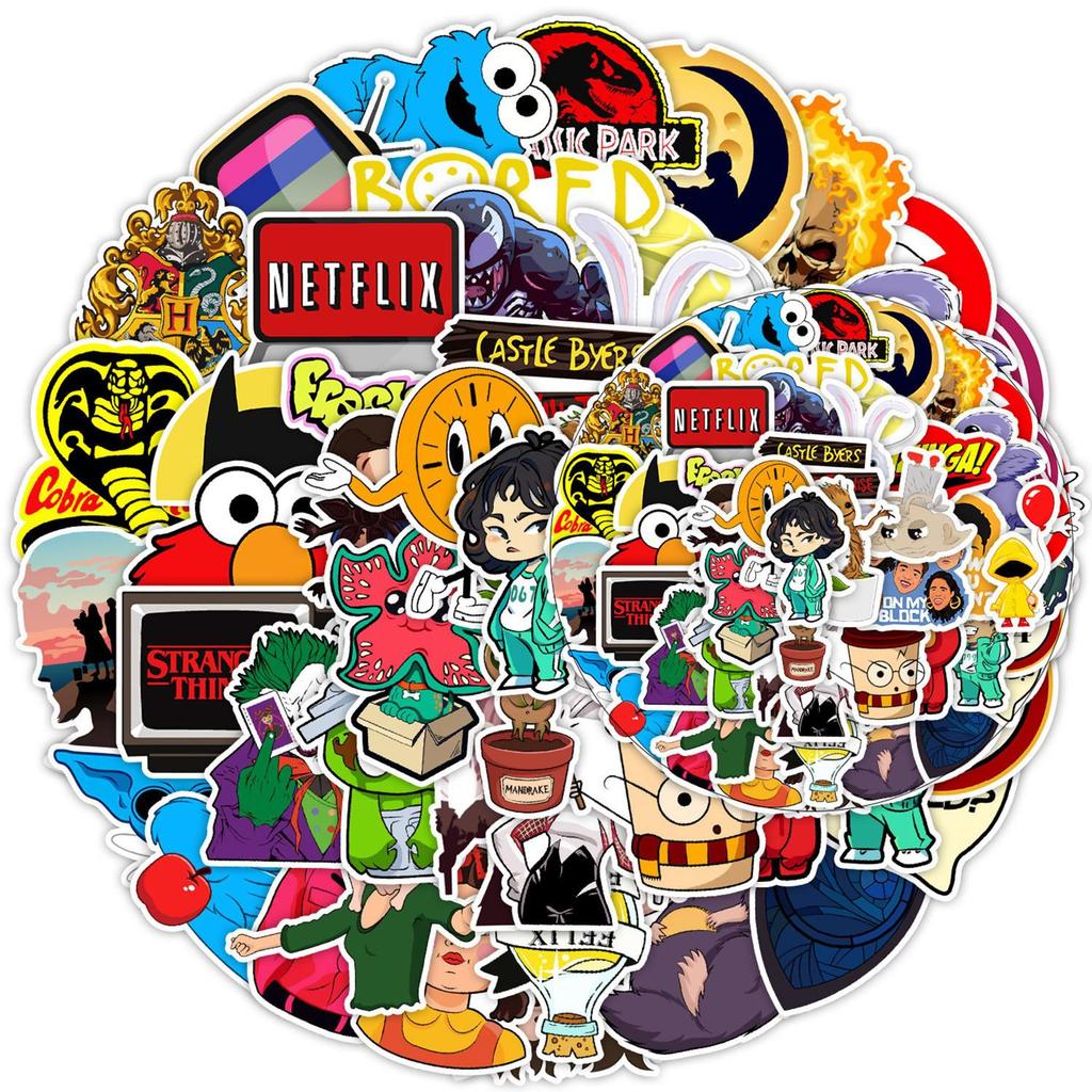 Dragon Ball & One Piece Waterproof Graffiti Stickers - 50/100 Pack for Phone, Fridge, Luggage, Notebook & Journal Decoration