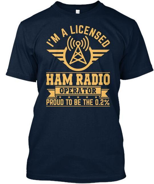 Im A Licensed Ham Radio Operator Proud To Be The 02% T-Shirt Made in USA S-5XL XL