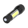 Tragbare USB Wiederaufladbare Taschenlampe Zoombar Handlampe Taschenlampe mit COB Seitenlicht