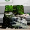 Decke Dschungel Grün Blätter Wald Decke Weich Bequem Plüschdecken Warm Sofa Bettlaken