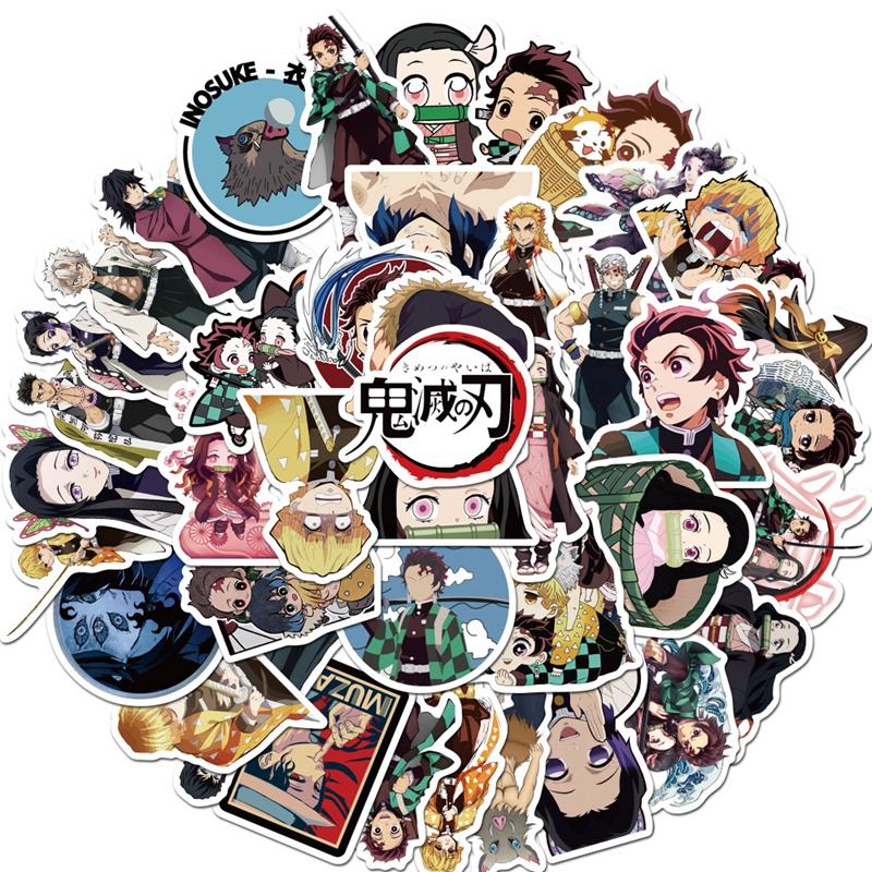 50 Anime Demon Slayer Kimetsu no Yaiba Cartoon Stickers for Luggage Laptop Decal 50 Anime Demon Slayer Kimetsu no Yaiba Cartoon Stickers for Luggage Laptop Decal