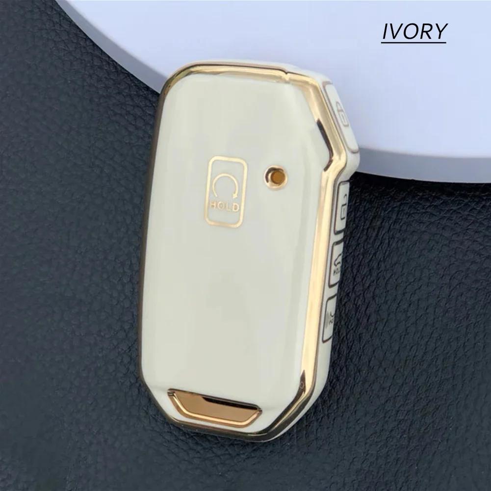 Remote Key Smart 5 Button Tpu Car Key Case Cover for Kia Telluride Telluride SX 2026 Sportage R 2026 K5 GT Line 2026 Seltos 2020