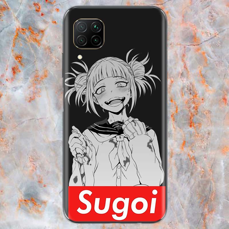 Sugoi Senpai Anime Waifu For Huawei Mate 40 30 20 20X 10 RS P Smart 2021 2020 Z S Pro Plus Lite 2019 Phone Case Shell