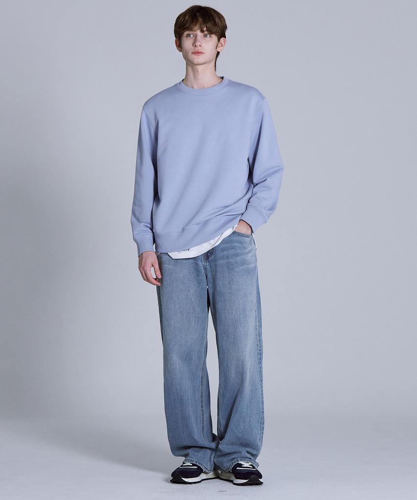 BASIC HOUSE Cp Sweatshirt Blue Lyts0104 (Type A)