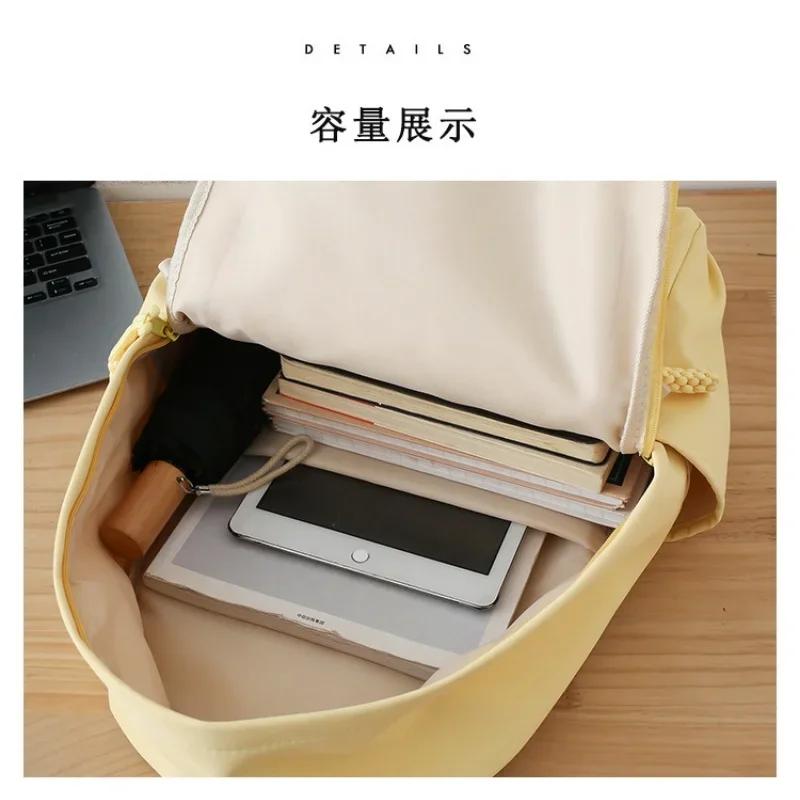 Leisure College Style Fashion Schoolbag Large Capacity Girl Korean Student Backpack Girl Cute Cartoon Light School Schoolbag New