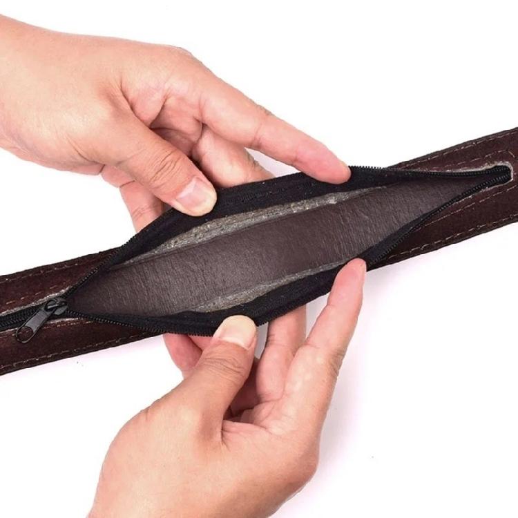 Portable PU Leather Belt Money Protect Belt with Secret Versatile PU Leather Belt for Daily Use