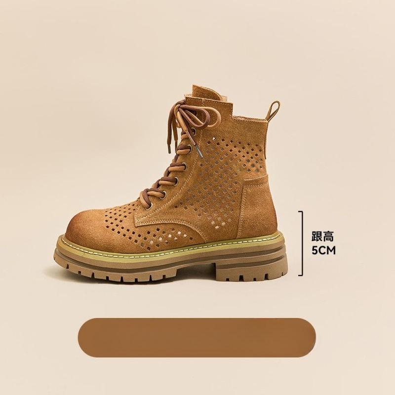 

Retro Ladies Boots Mesh Breathable Woman Summer Boots Lace-up Casual Ankle Boots for Men Women Botas Mujer 40