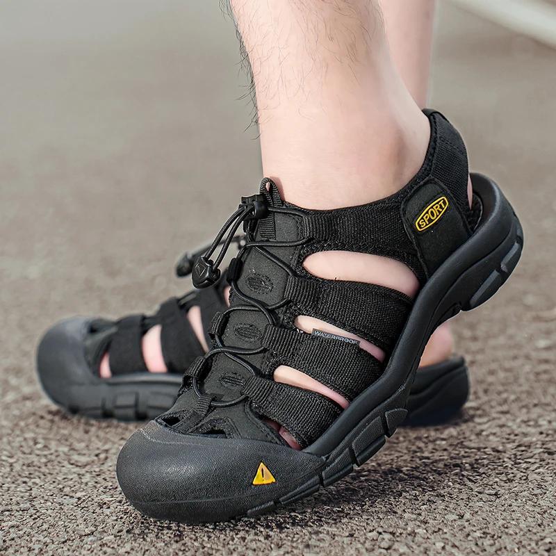Fashion Comfortable Casual Mountaineering Wear resistant Beach Shoes 2025 Brand New Men's Summer Breathable Soft Soled Outdoor Sandals