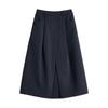 Chuyu Women's Elastic Waist Origami Cocoon Midi Skirt