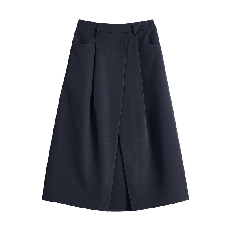 Chuyu Women's Elastic Waist Origami Cocoon Midi Skirt