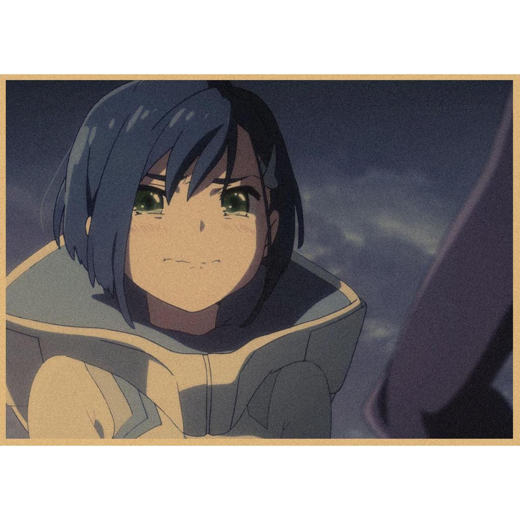 National Team DARLING In the FRANXX Retro Kraft Paper Anime Poster 261 for Wall Decoration