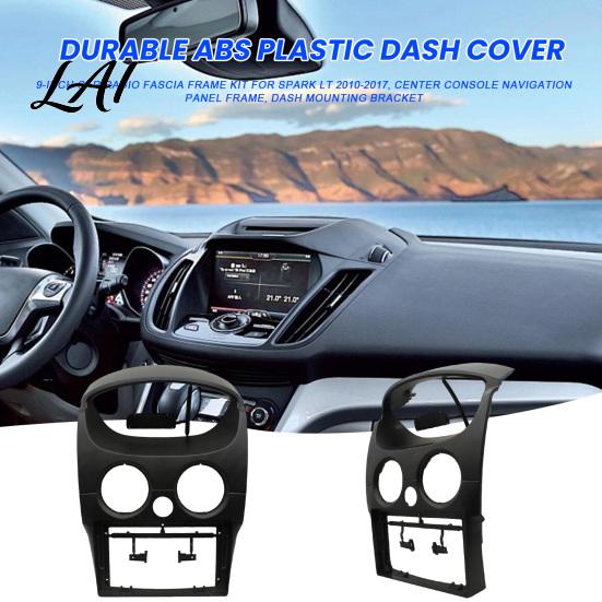 Car Dashboard Radio Frame 9-Inch Fascia Kit for Spark LT 2010-2017 Anti Scratch Protector Center Console Navigation Panel Frame Dash Mounting