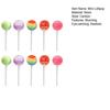 Mini Lollipop Dollhouse Accessories Colorful Resin Miniature Lollipop Decoration Realistic Candy Model for Crafts Fairy Garden Micro Landscape